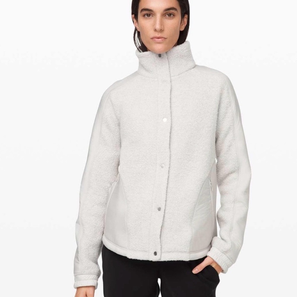 Lululemon Women’s Sherpa Snap-Front Jacket, Size 10